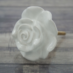 Porcelánová úchytka White Rose