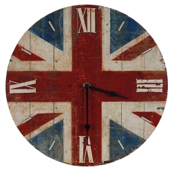 Nástěnné analogové hodiny Union Jack
