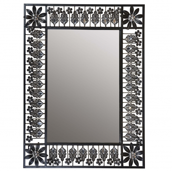 Nástěnné kovové zrcadlo Baroque Jewel, 73 cm