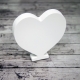 Dřevěný znak ve tvaru srdce, 8cm
