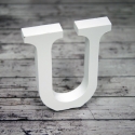 Dřevěné písmeno U, 8cm