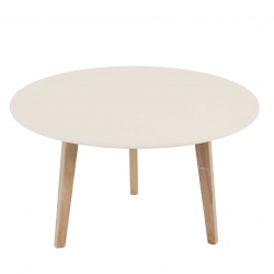 Skandinávský stolek do obývacího pokoje, bílý
