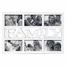 Fotorám Family na šest fotografií (Bílý)