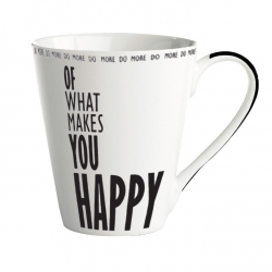 Porcelánový hrnek- Do more of what makes you happy